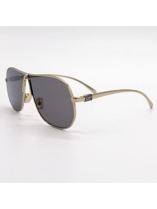 NEW MIU MIU SUNGLASSES MUA56S ZVN80Q WOMEN GOLD MU A56S, SMU A56 EYEWEAR main image 8